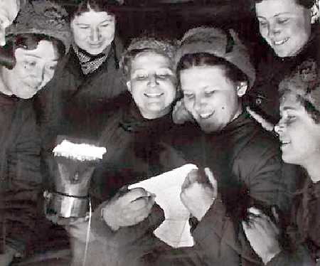 Women soldiers during the Battle of Stalingrad.