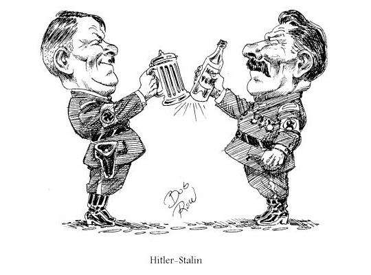 By the end of the war, memories of the Nazi-Soviet non-aggression in August 1939 were brought out of the closet.