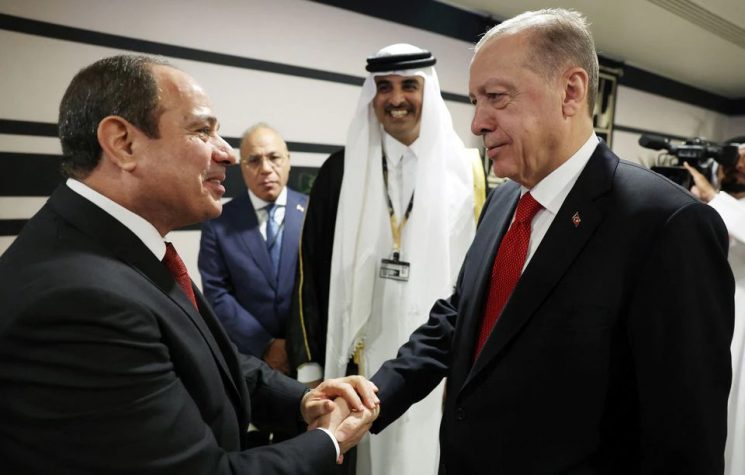 Turkish and Egyptian leaders Meet at the World Cup in Qatar