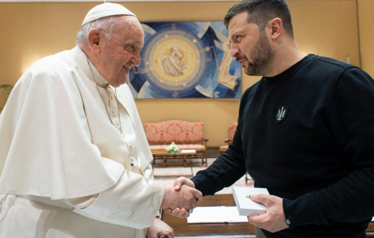 Pope Francis Allies With That Zelensky Creep to Wage War on the Civilised World