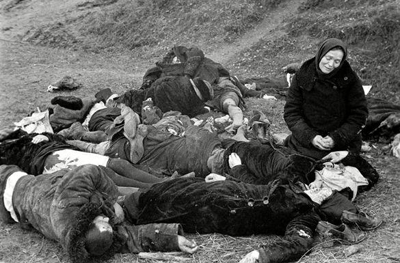 Sobre os cadáveres de parentes. Frente Ocidental. Setembro - novembro de 1941. Troshkin Pavel Artemyevich. https://russiainphoto.ru/exhibitions/1042/#9
