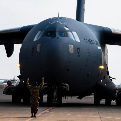 American soldiers parachute into Turkey