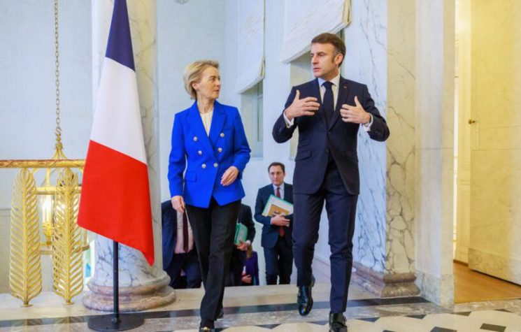 Two drownings clinging to each other, Macron and von der Leyen
