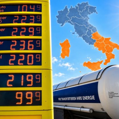 Il Mezzogiorno in strada con le ultime gocce di carburante