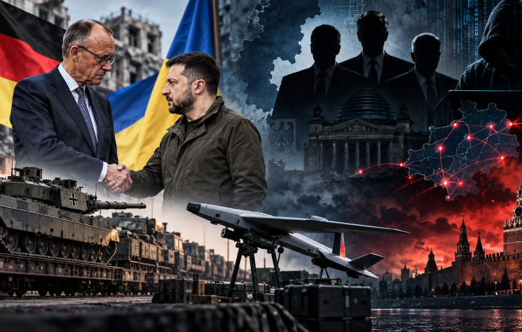 Wie hängen der Besuch von Merz in Kiew und der sogenannte, russischer „Schattenkrieg“ zusammen?